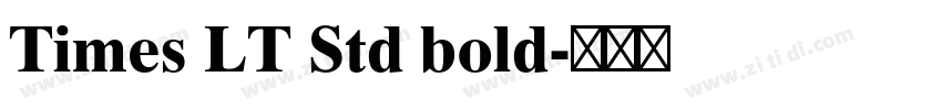 Times LT Std bold字体转换
